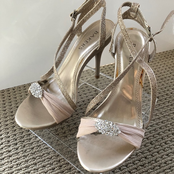 Bakers Skye Strappy Embellished Heel Wedding Prom - Picture 3 of 8
